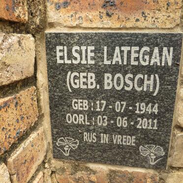 LATEGAN Elsie nee BOSCH 1944-2011