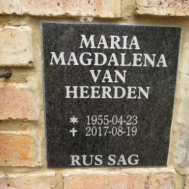 HEERDEN Maria Magdalena, van 1955-2017