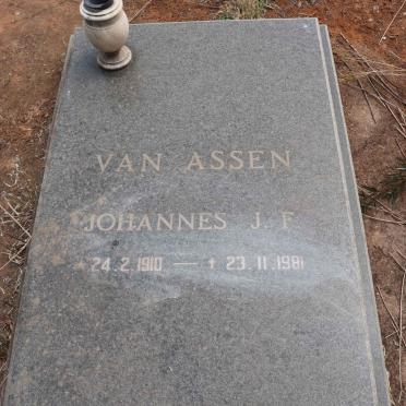 ASSEN Johannes J.F., van 1910-1981