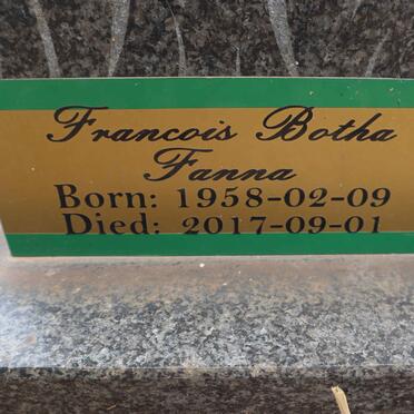 BOTHA Francois 1958-2017