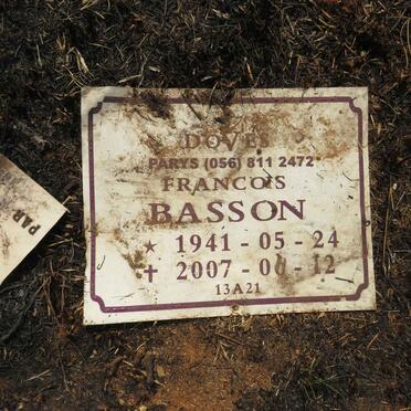BASSON Francois 1941-2007
