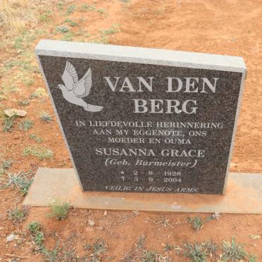 BERG Susanna Grace, van den nee BURMEISTER 1928-2004