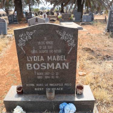 BOSMAN Lydia Mabel 1957-2004
