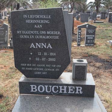 BOUCHER Anna 1914-2002