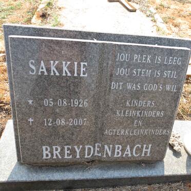 BREYDENBACH Sakkie 1926-2007