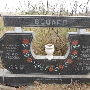 BOUWER Petrus Frederik 1926-1996 & Isabella Frederika SENEKAL 1929-1989