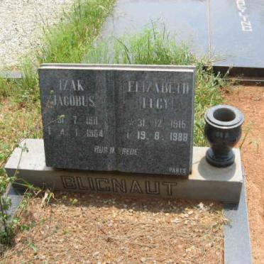 BLIGNAUT Izak Jacobus 1911-1964 &amp; Elizabeth 1915-1988