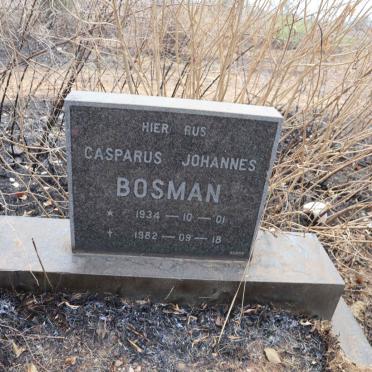 BOSMAN Casparus Johannes 1934-1982
