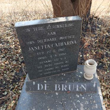 BRUIN Janetta Catharina, de 1912-1982