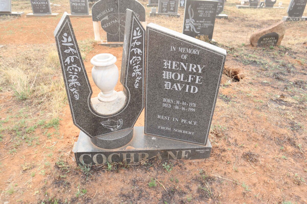 COCHRANE Henry Wolfe David 1978-1999