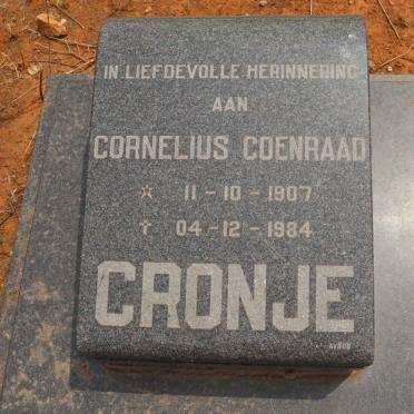 CRONJE Cornelius Coenraad 1907-1984