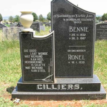 CILLIERS Bennie 1932-1987 &amp; Ronel 1939-