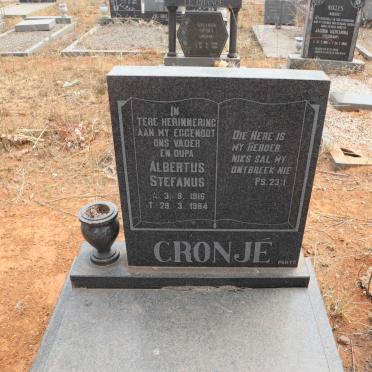 CRONJE Albertus Stefanus 1916-1984