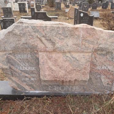 CRONJE Jan Frederik 1927-2001 & Serene 1933-1999