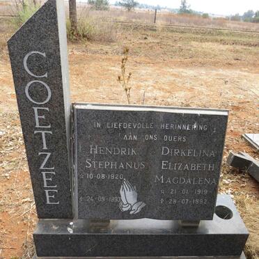 COETZEE Hendrik Stephanus 1920-1993 & Dirkelina Elizabeth Magdalena 1919-1992
