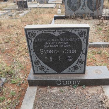 CURRY Sydney John 1918-1981