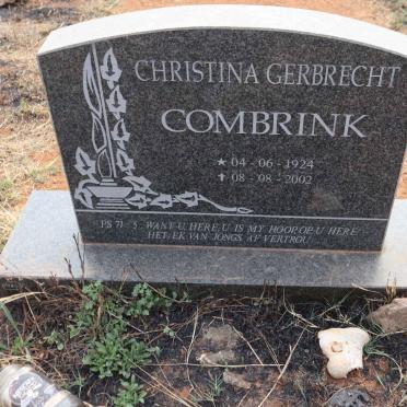 COMBRINK Christina Gerbrecht 1924-2002