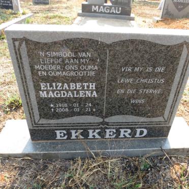 EKKERD Elizabeth Magdalena 1918-2008
