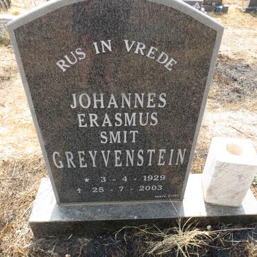 GREYVENSTEIN Johannes Erasmus Smit 1929-2003