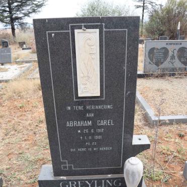 GREYLING Abraham Carel 1912-1981