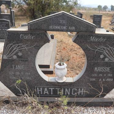 HATTINGH Fanie 1914-1989 & Krissie 1913-2003