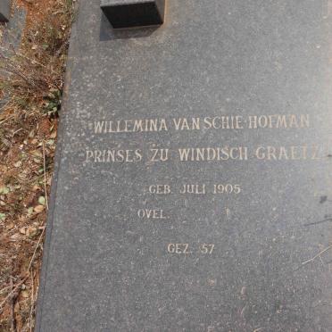 HOFMAN Willemina, VAN SHIE 1905-