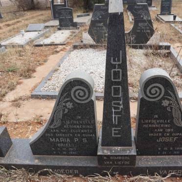 JOOSTE Josef 1916-1991 & Maria P.S. BRIEL 1917-1981