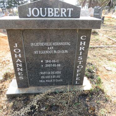 JOUBERT Johannes Christoffel 1941-2007