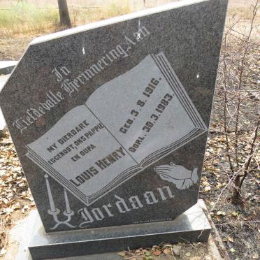 JORDAAN Louis Henry 1916-1983