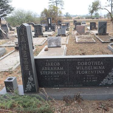 JANEKE Jakob Abraham Stephanus 1908-1981 & Dorothea Wilhelmina Florentina BRINK 1905-1985
