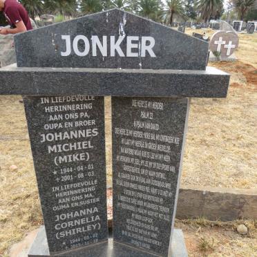 JONKER Johannes Michiel 1944-2001 & Johanna Cornelia 1944-2015