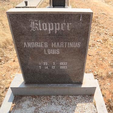 KLOPPER Andries Martinus Louis 1932-1983