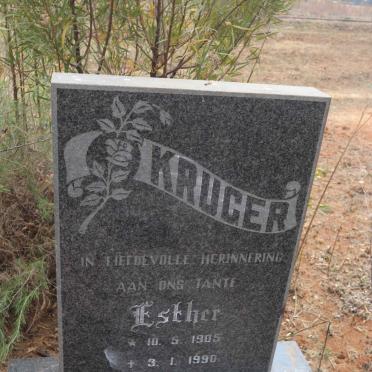 KRUGER Esther 1905-1990