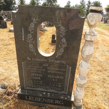 LIEBENBERG Dekker Adam 1920-2001 & Elizabeth C.S. 1927-2017_1 