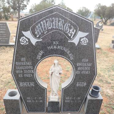 MYBURGH Willie 1933-1999 & Beus 1944-2012