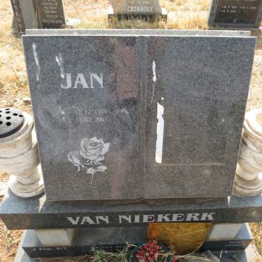 NIEKERK Jan, van 1918-2003