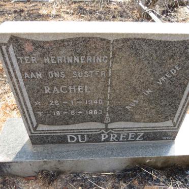 PREEZ Rachel, du 1940-1983