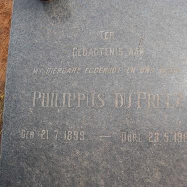 PREEZ Philippus, du 1899-1982