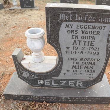 PELZER Attie 1921-1993 & Miems 1925-2014