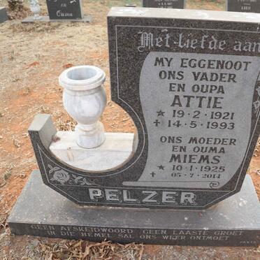 PELZER Attie 1921-1993 & Miems 1925-2014