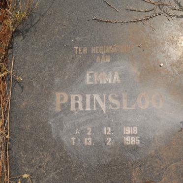 PRINSLOO Emma 1919-1985