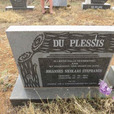 PLESSIS Johannes Nicolaas Stephanus, du 1922-1999