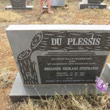 PLESSIS Johannes Nicolaas Stephanus, du 1922-1999