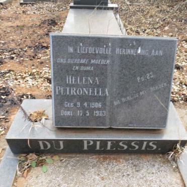 PLESSIS Helena Petronella, du 1906-1983