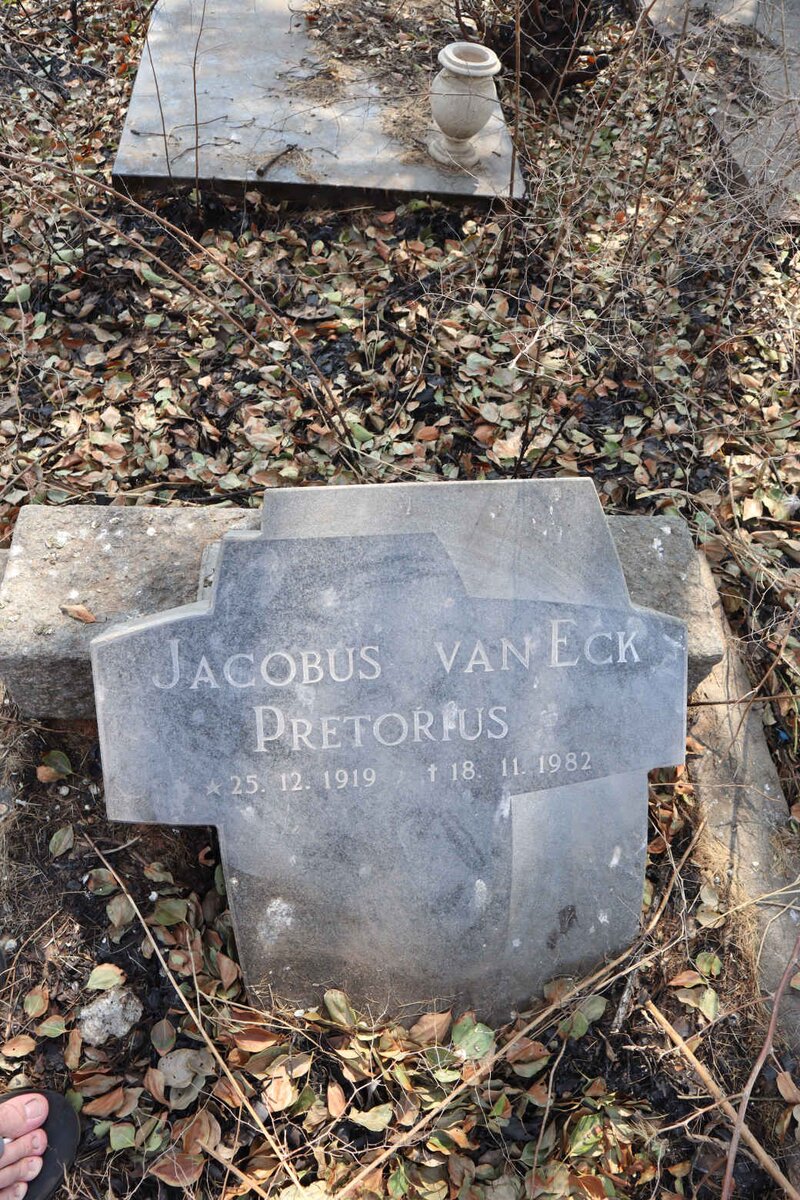 PRETORIUS Jacobus van Eck 1919-1982