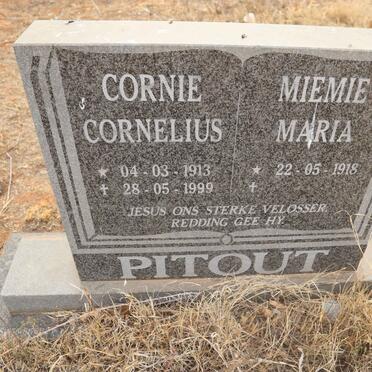 PITOUT Corne Cornelius 1913-1999 & Miemie Maria 1918-