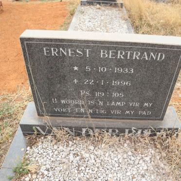 RIET Ernest Bertrand, van der 1933-1996