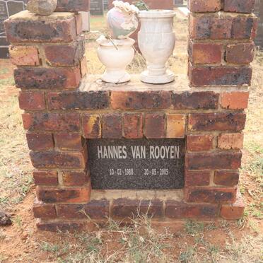 ROOYEN Hannes, van 1988-2005