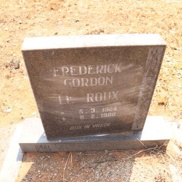 ROUX Frederick Gordon, le 1924-1988