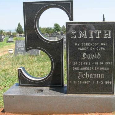 SMITH David 1912-1992 &amp; Johanna 1907-1996